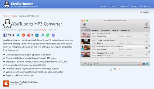 MediaHuman YouTube to MP3 Converter 3.9.9.84.2007 free downloads